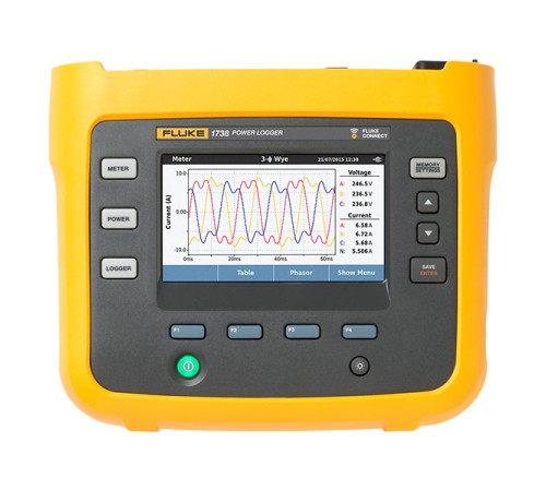 Регистратор качества электроэнергии для трехфазной сети Fluke 1738