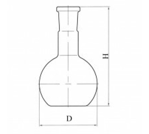 Колба плоскодонная П-1-250-29/32 со шлифом