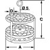 Штатив для пробирок Bochem, круглый, размеры 98x165, на 9 пробирок, нержавеющая сталь