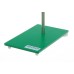 Штативная плита Bochem прямоугольное, длина 300 мм, ширина 150 мм, высота 6 мм, зеленый цвет, сталь